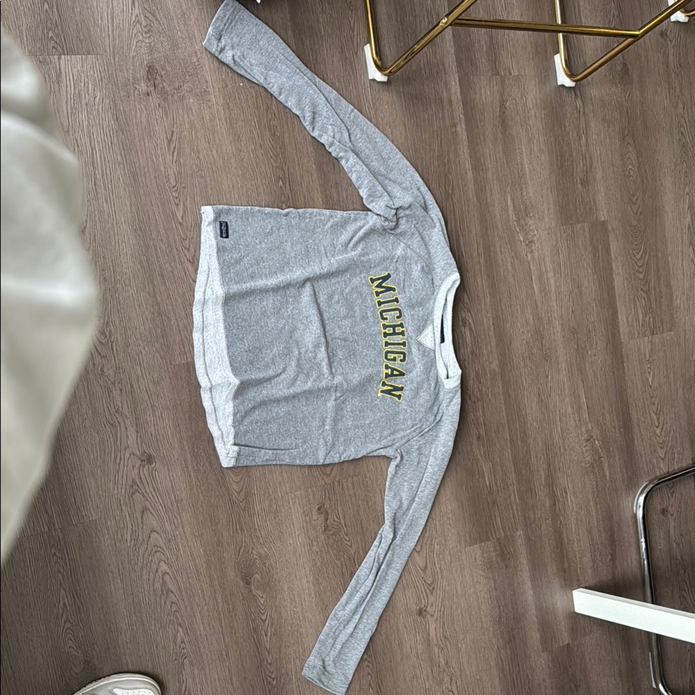 Gray Michigan Long Sleeve Shirt